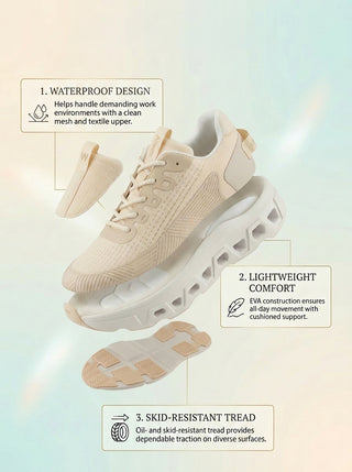 Spring Step Professional Allesia Women's Comfort Work Shoes in Beige Multi colorway