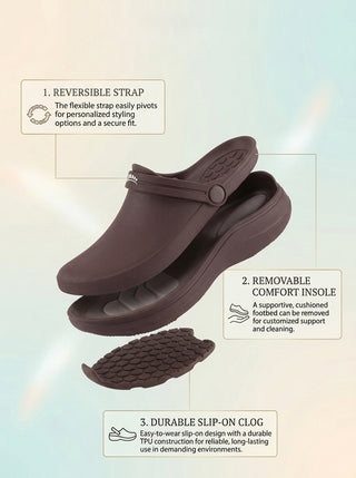 Spring Step Professional Avery Women's Slip-Resistant Work Clogs in Light Pink colorway