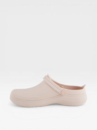 Spring Step Professional Avery Women's Slip-Resistant Work Clogs in Light Pink colorway