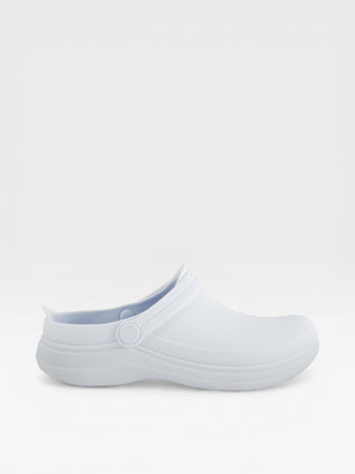 Spring Step Professional Avery Women's Slip-Resistant Work Clogs in White colorway