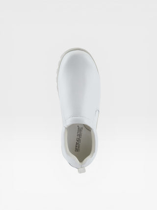 Spring Step Professional Beckham Men's Leather Slip-On Work Shoes in White colorway