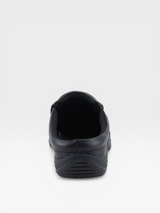 Spring Step Professional Blaine Men's Leather Slip-On Work Shoes in Black colorway