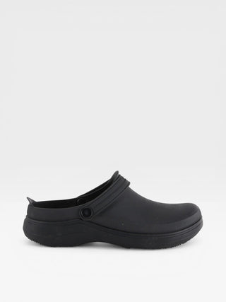 Spring Step Professional Cameron Men's Slip-Resistant Work Clogs in Black colorway