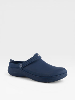 Spring Step Professional Cameron Men's Slip-Resistant Work Clogs in Navy colorway