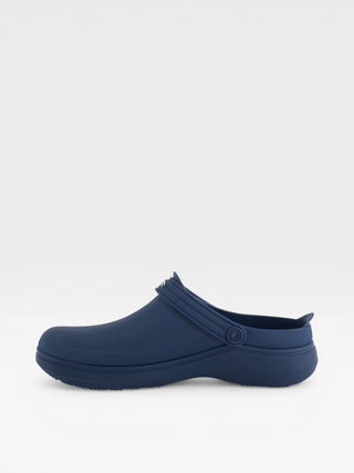 Spring Step Professional Cameron Men's Slip-Resistant Work Clogs in Navy colorway