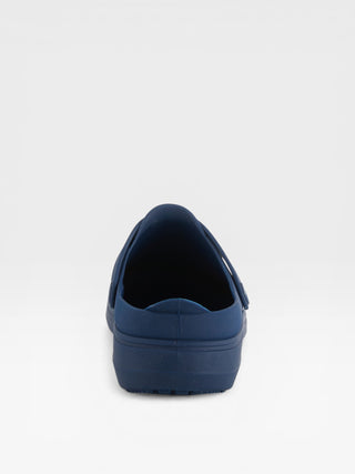 Spring Step Professional Cameron Men's Slip-Resistant Work Clogs in Navy colorway