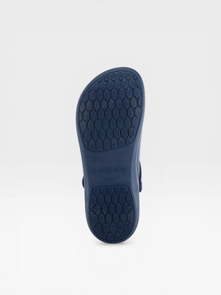 Spring Step Professional Cameron Men's Slip-Resistant Work Clogs in Navy colorway