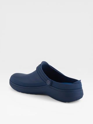 Spring Step Professional Cameron Men's Slip-Resistant Work Clogs in Navy colorway