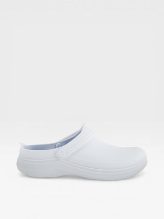 Spring Step Professional Cameron Men's Slip-Resistant Work Clogs in White colorway