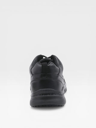 Spring Step Professional Eames Men's Leather Lace-Up Work Shoes in Black colorway