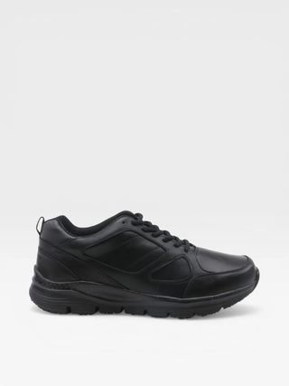 Spring Step Professional Eames Men's Leather Lace-Up Work Shoes in Black colorway