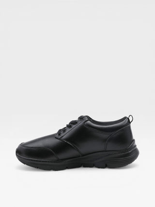 Spring Step Professional Hopkins Men's Leather Lace-Up Work Shoes in Black colorway