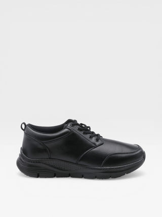 Spring Step Professional Hopkins Men's Leather Lace-Up Work Shoes in Black colorway