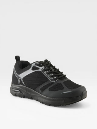 Spring Step Professional Ivanka Women's Lace-Up Work Sneakers in Black colorway