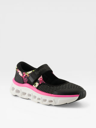 Spring Step Professional Melfi Women's Slip-Resistant Work Shoes in Black Multi colorway