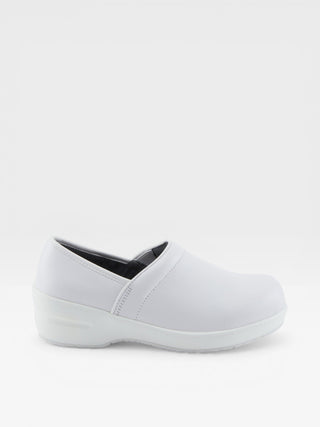 Spring Step Professional Selle Women's Leather Slip-On Work Loafer in White colorway