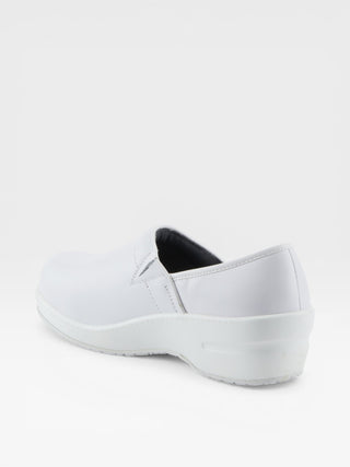 Spring Step Professional Selle Women's Leather Slip-On Work Loafer in White colorway