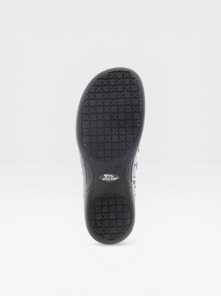 Spring Step Professional Winfrey-Peace Women's Printed Slip-On Work Shoes in Black Multi colorway