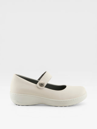 Spring Step Professional Wisteria Women's Mary Jane Work Shoes in White colorway